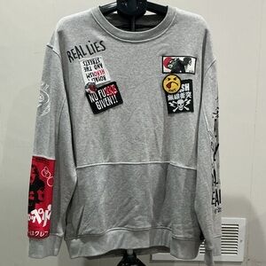 Gray Iro-Ocho Brand Graphic Sweatshirt